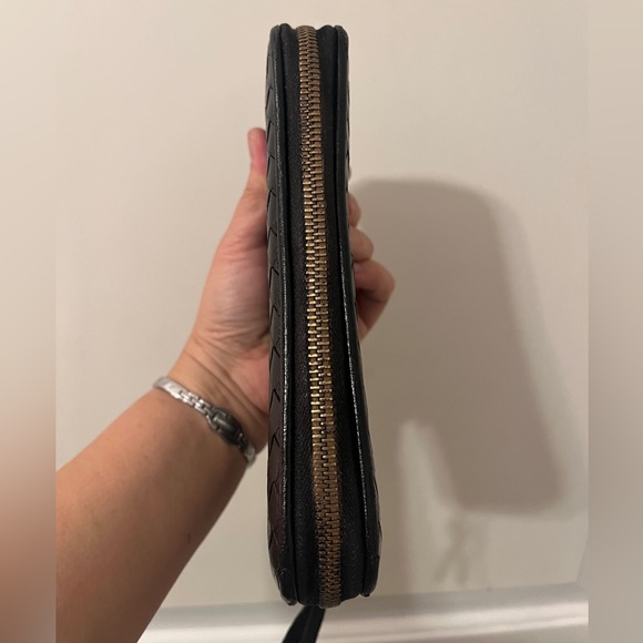 Bottega Veneta Intrecciato Woven Leather Wallet Continental Long Zip Case Napa - Picture 8 of 16